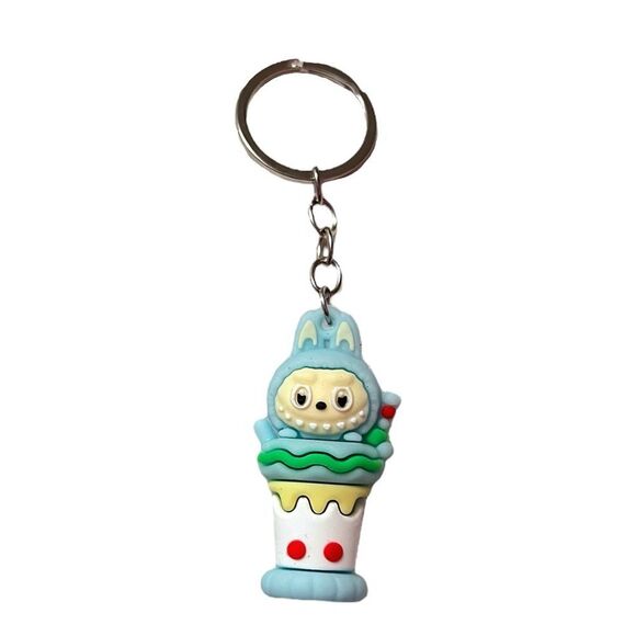Cute Blue Labubu On Ice Cream Keychain FLASH SALE - Picture 1 of 2